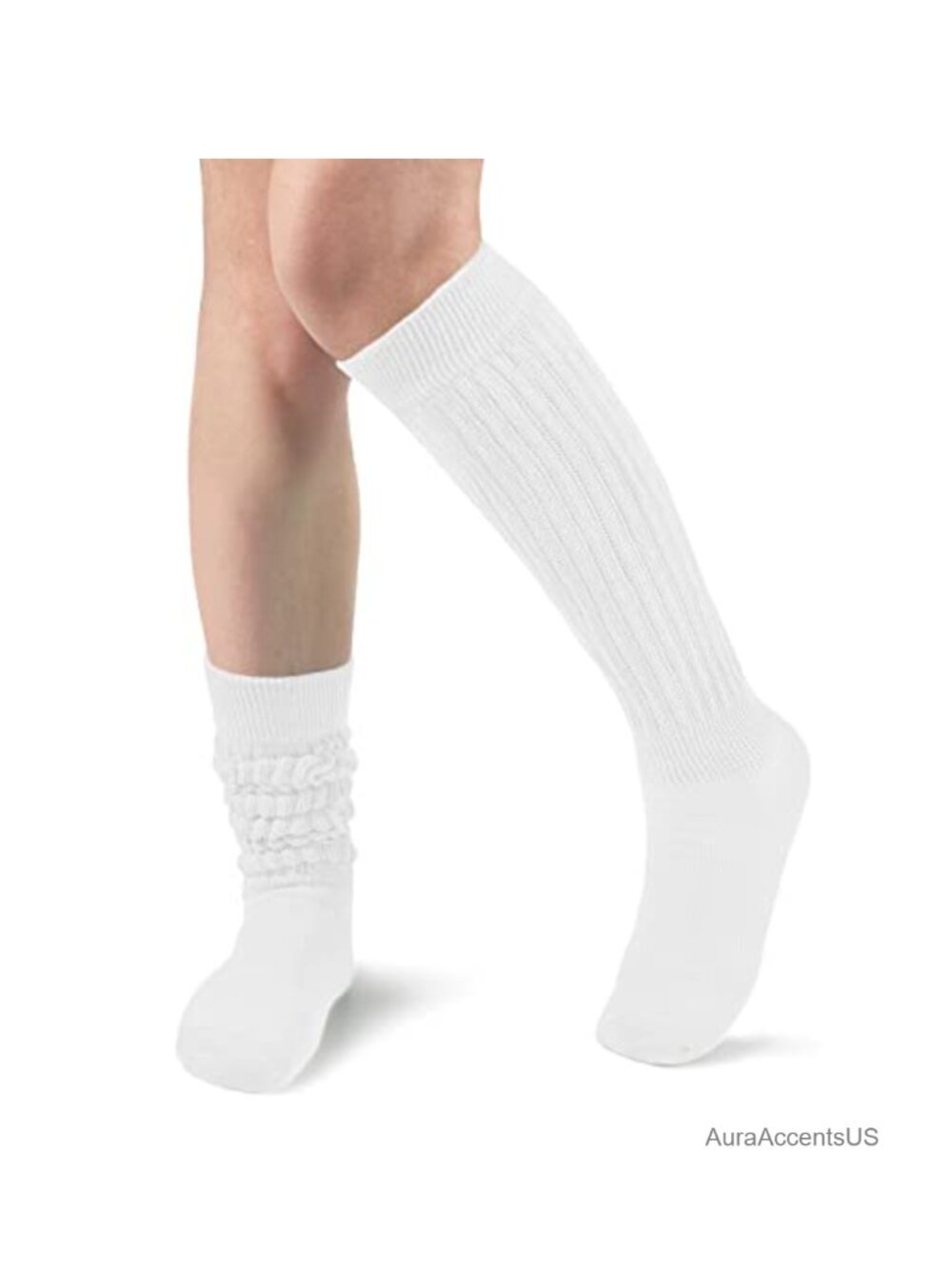 Slouch Socks Women Knit Knee High Boot Long Tube Scrunch Sock